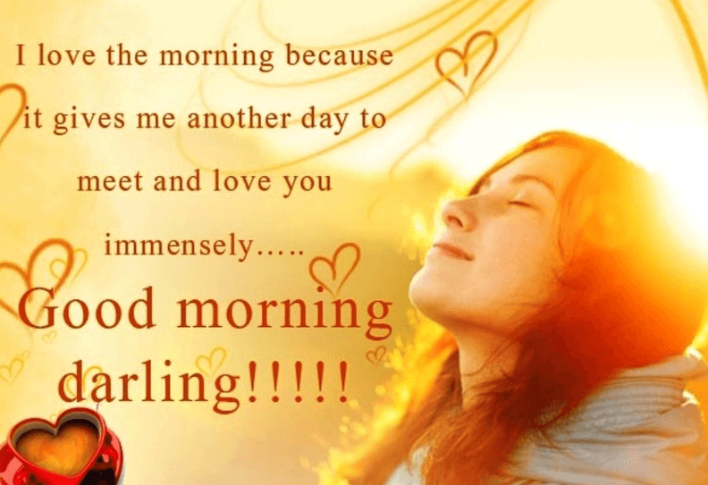 Good morning my love text message