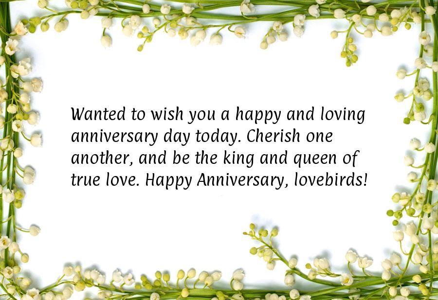 Lovebirds Happy Anniversary