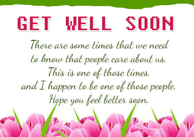 Get Well Soon Messages and Wishes