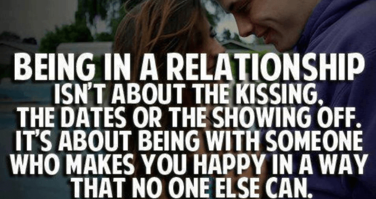 Beging in a relationship