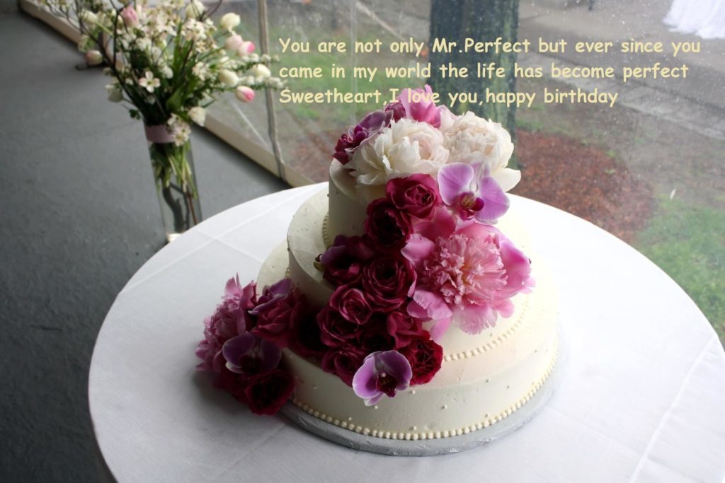 Birthday Cake Wishes Images With Flowers