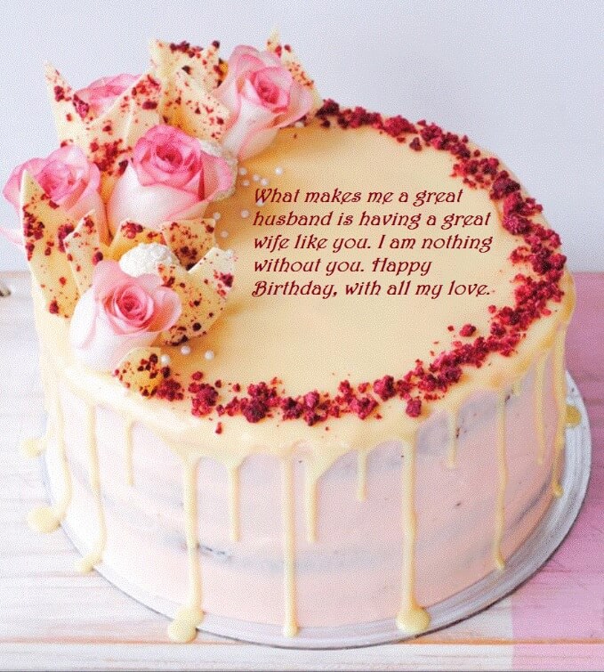 Birthday Cake Writing Quotes