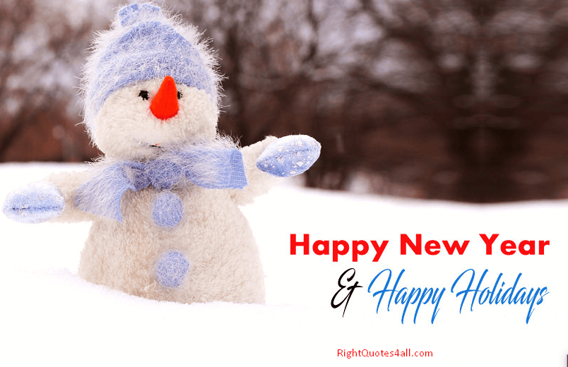 Cute Happy New Year and Holidays with Christmas Winter Cartoon