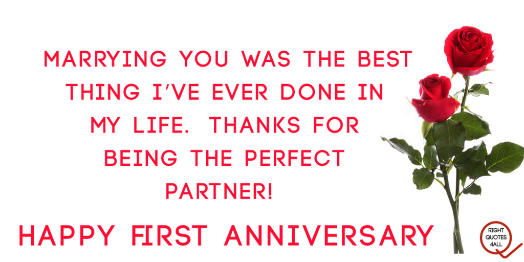First Marriage Anniversary Wishes