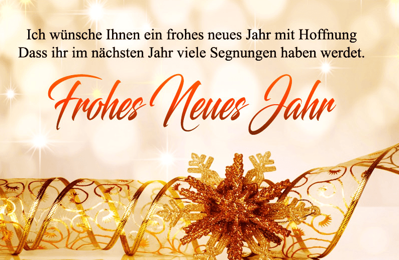 Happy New Year Wishes in German