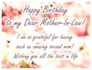 Happy Birthday To A Special Mother-In-Law