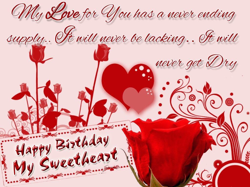 Happy Birthday Wishes For My Sweetheart - Birthday Wishes Love