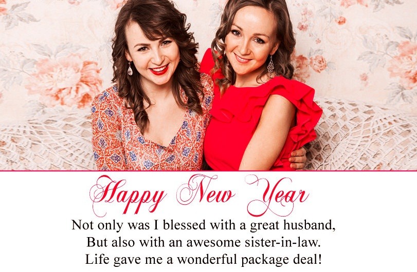 Happy New Year Wishes For Sister in Law