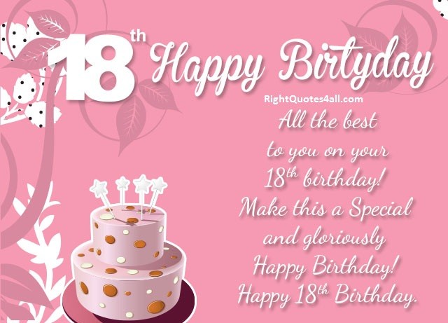 18th Birthday Wishes