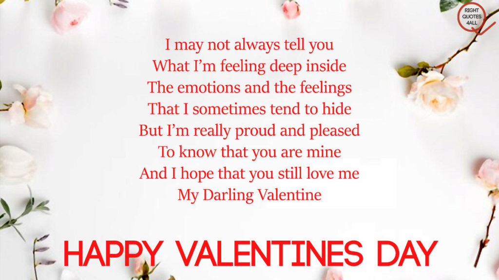 Love poems valentine short Valentines Day