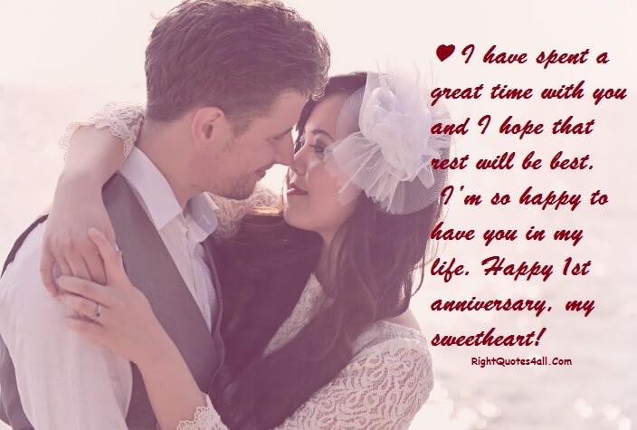 Wedding Anniversary Quotes For Sweetheart