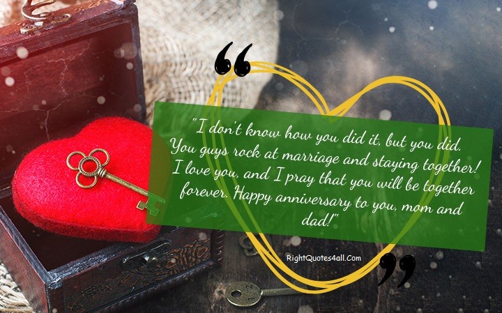 Wedding Anniversary Wishes For Mom Dad