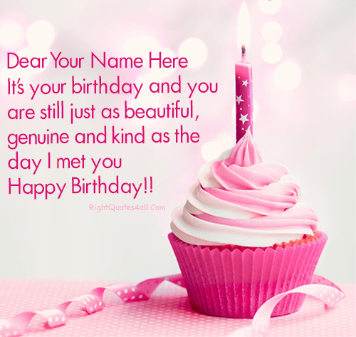 Cupcake Birthday Wishes 