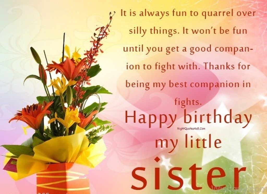 Happy Birthday Messages For Sister