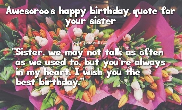 Happy Birthday Sister Wishes and Messages