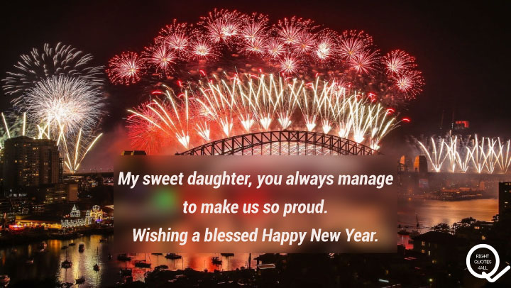 new year wishes for daughter images