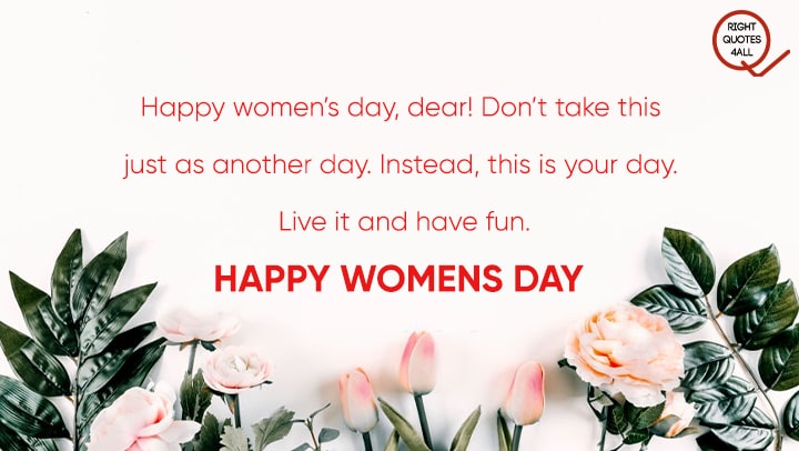 womens day message for friend