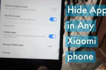How to hide apps in mi