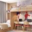 Kids Beds Integrated with Study Tables for Kids